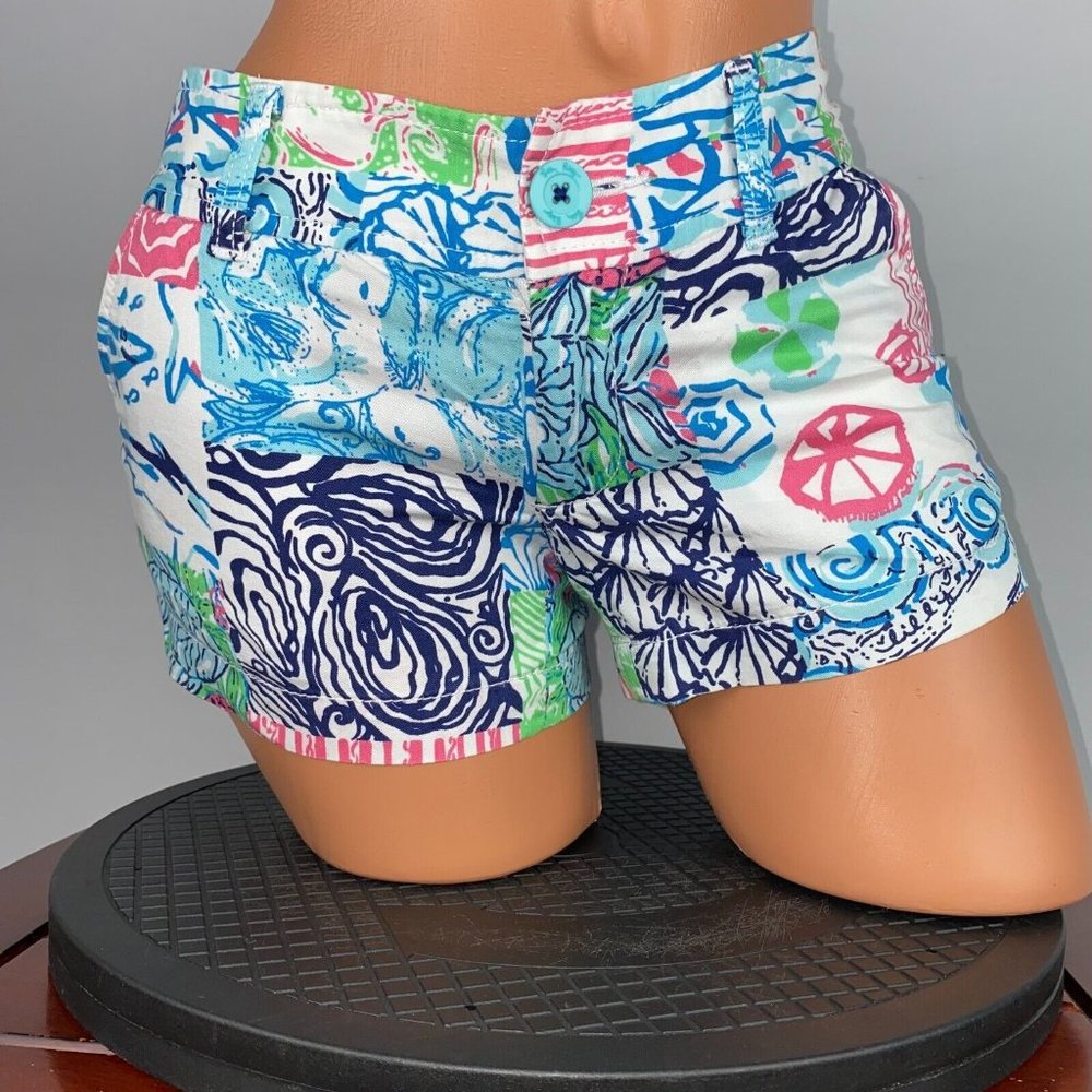 Lilly Pulitzer 00 The Walsh Short Actual W 28.5 x I 2 3/4 Summer Beach Casual